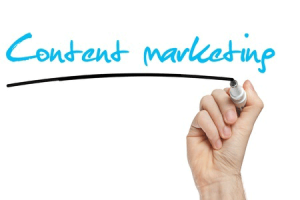the words content marketing