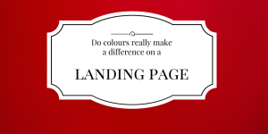 Colours on landing pages