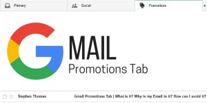 how to avoid gmail promotions tab
