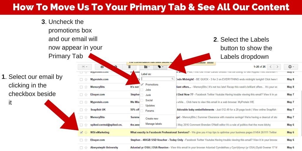 Gmail promotions primary tab
