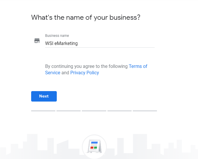 Google My Business set up
