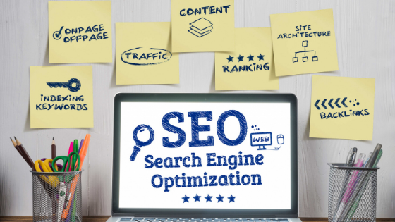 SEO mistakes and elements posted on wall