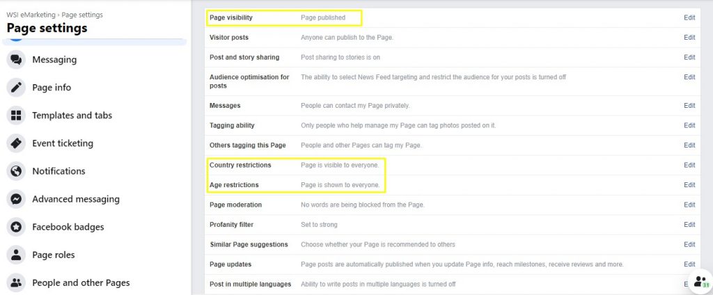 Making A Facebook Business Page Public 